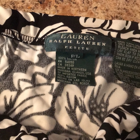 Ralph Lauren skirt P/L black and white - Picture 2 of 2